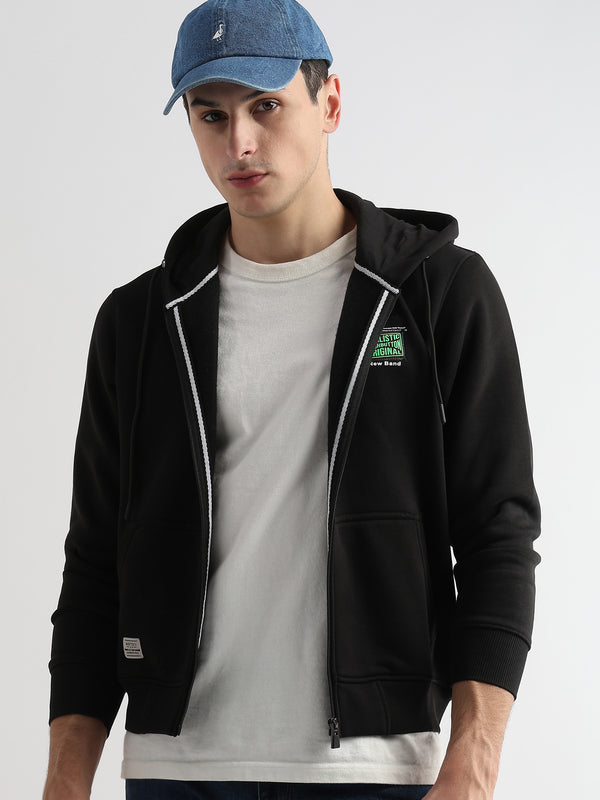 Embroided back print Caviar Black Hoodie
