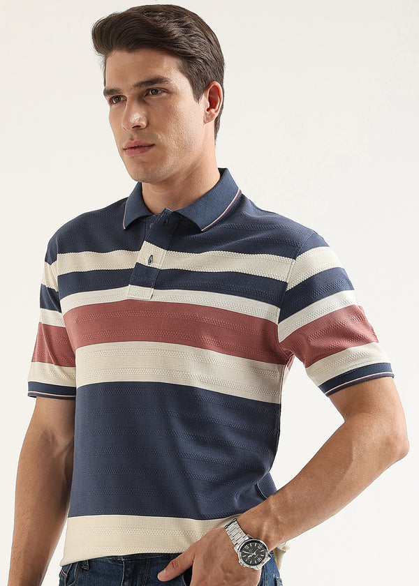 Monaco Rose Knit Polo T-Shirt