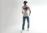 Star White Smile Graphic Oversized