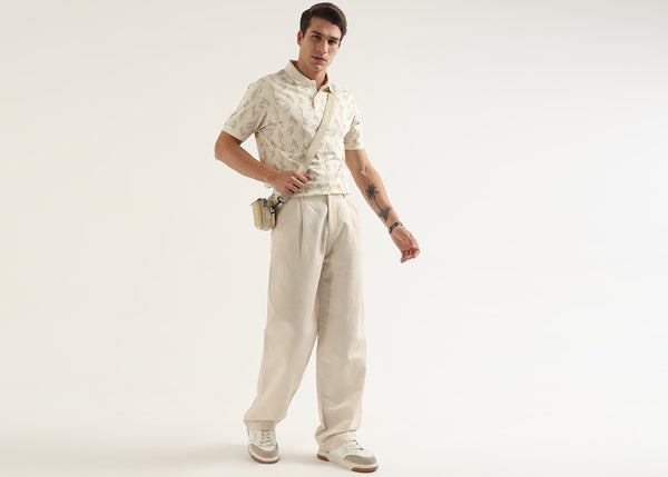 Off-White Maison Patterned Polo T-Shirt