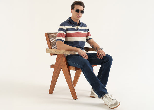 Monaco Rose Knit Polo T-Shirt