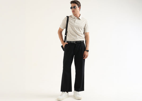 Ecru Sage Sorrento Mercerised Polo T-Shirt