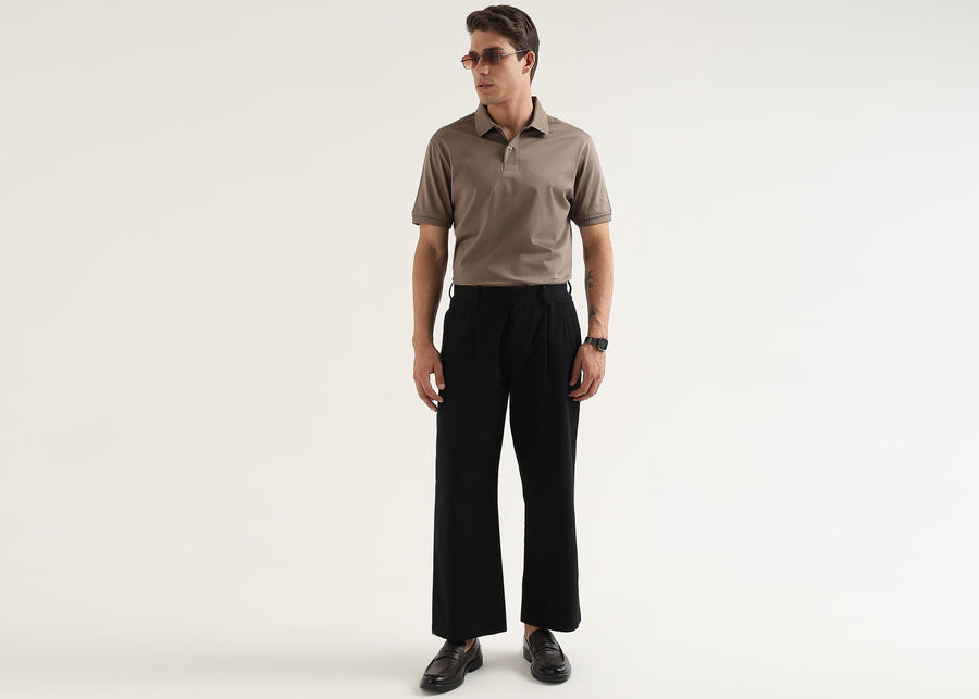 Fossil Stone Mercerised Cotton Polo T-Shirt