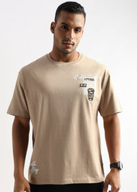 Irish Cream Coffee Addict Graphic Oversized T shirt