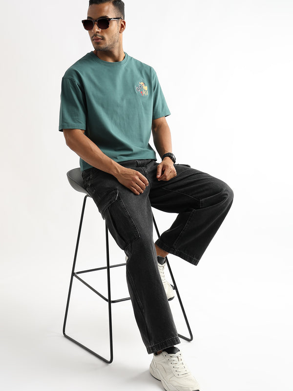 Posy Green Cartoon Artwork Graphic Oversized