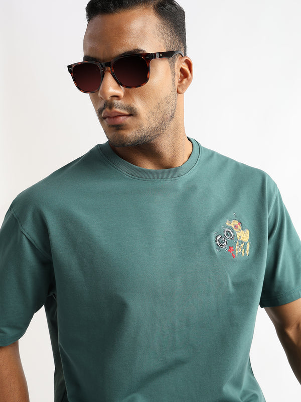 Posy Green Cartoon Artwork Graphic Oversized