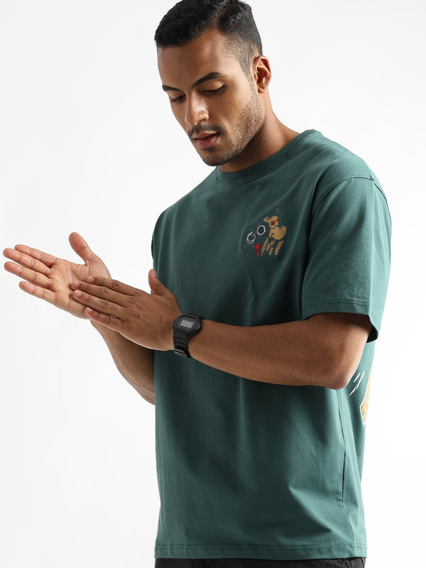 Posy Green Cartoon Artwork Graphic Oversized