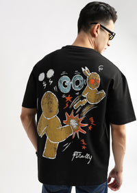 Phantom Black Cartoon Artwork Graphic Oversized