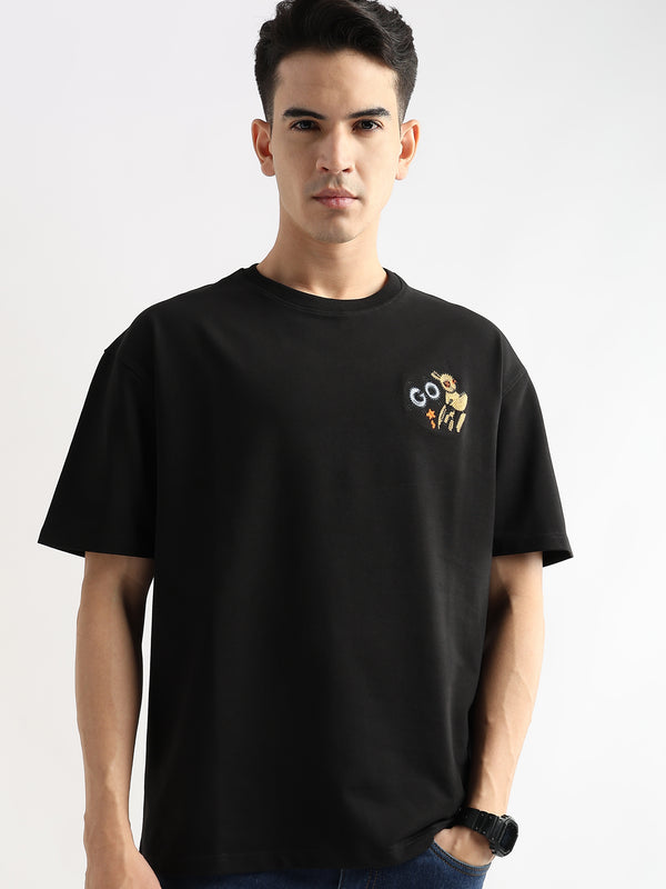 Phantom Black Cartoon Artwork Graphic Oversized