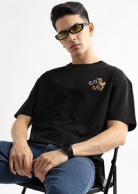 Phantom Black Cartoon Artwork Graphic Oversized