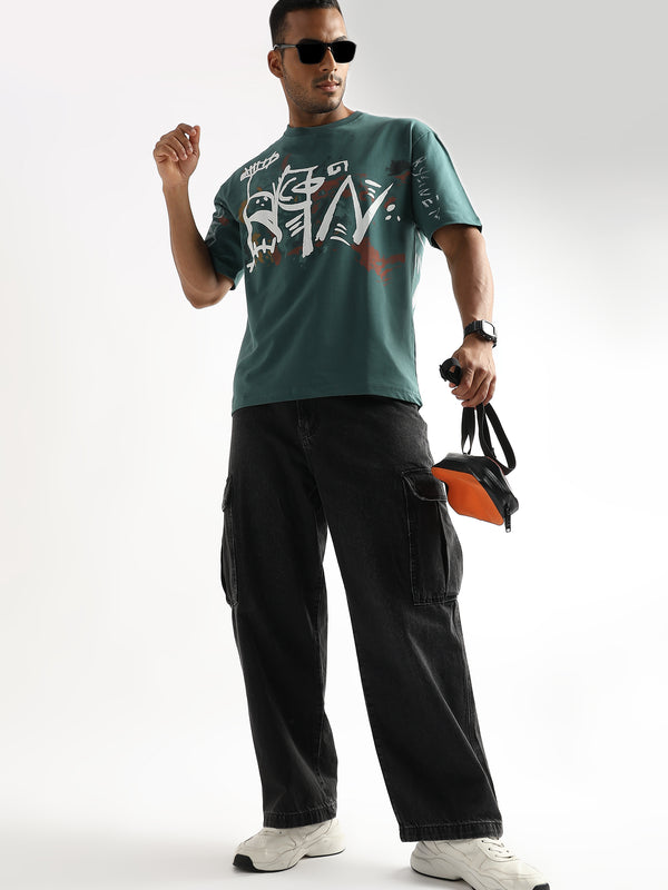 Smoke Pine Abstract Oversized Graphic