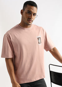 Pastel Rose Fearless Patchwork Oversized Graphic