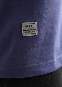 Twilight Purple Solid Oversized T-Shirt
