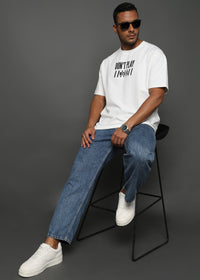 Star White Avoid Toxic People Graphic Oversized