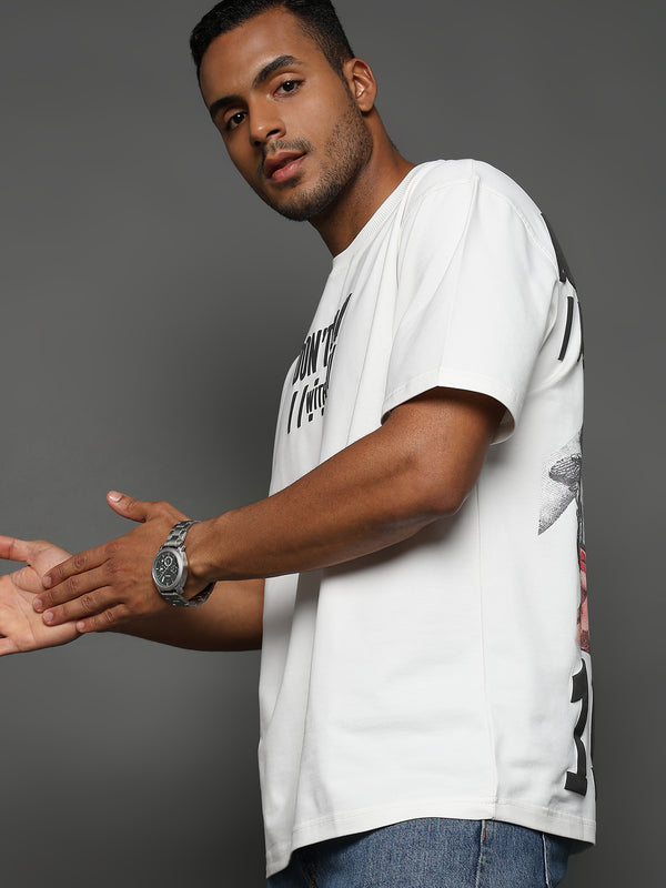 Star White Avoid Toxic People Graphic Oversized