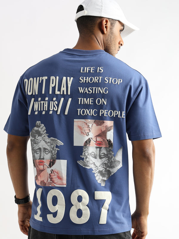 Federal Blue Avoid Toxic People Graphic Oversized