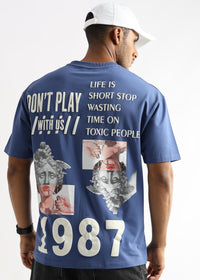 Federal Blue Avoid Toxic People Graphic Oversized