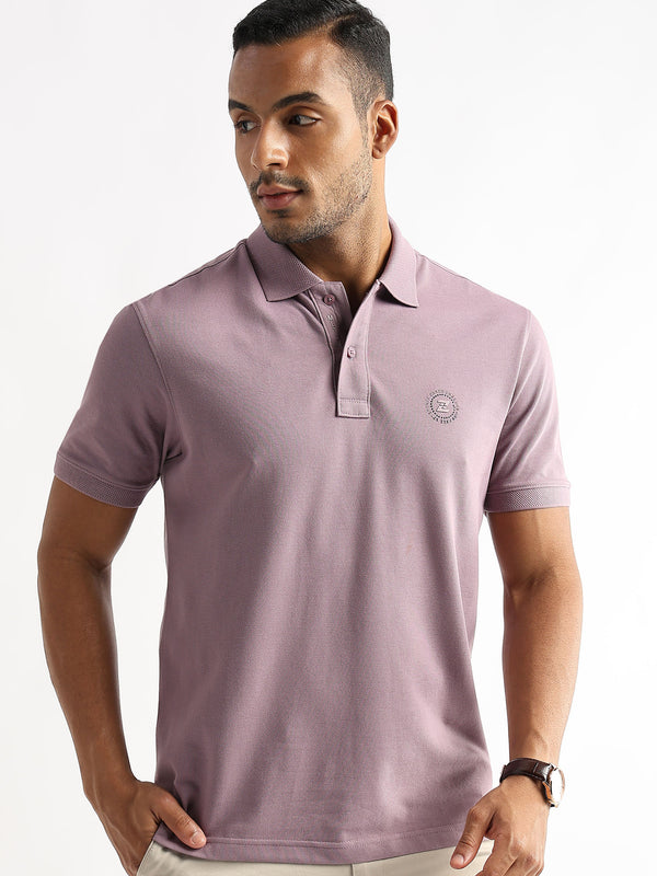Elderberry Solid Polo T-Shirt