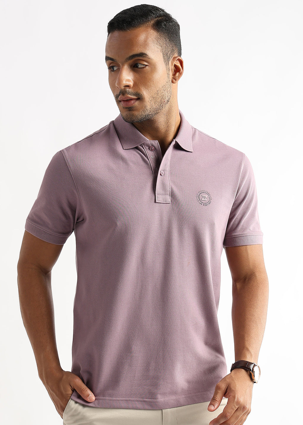 Elderberry Solid Polo T-Shirt