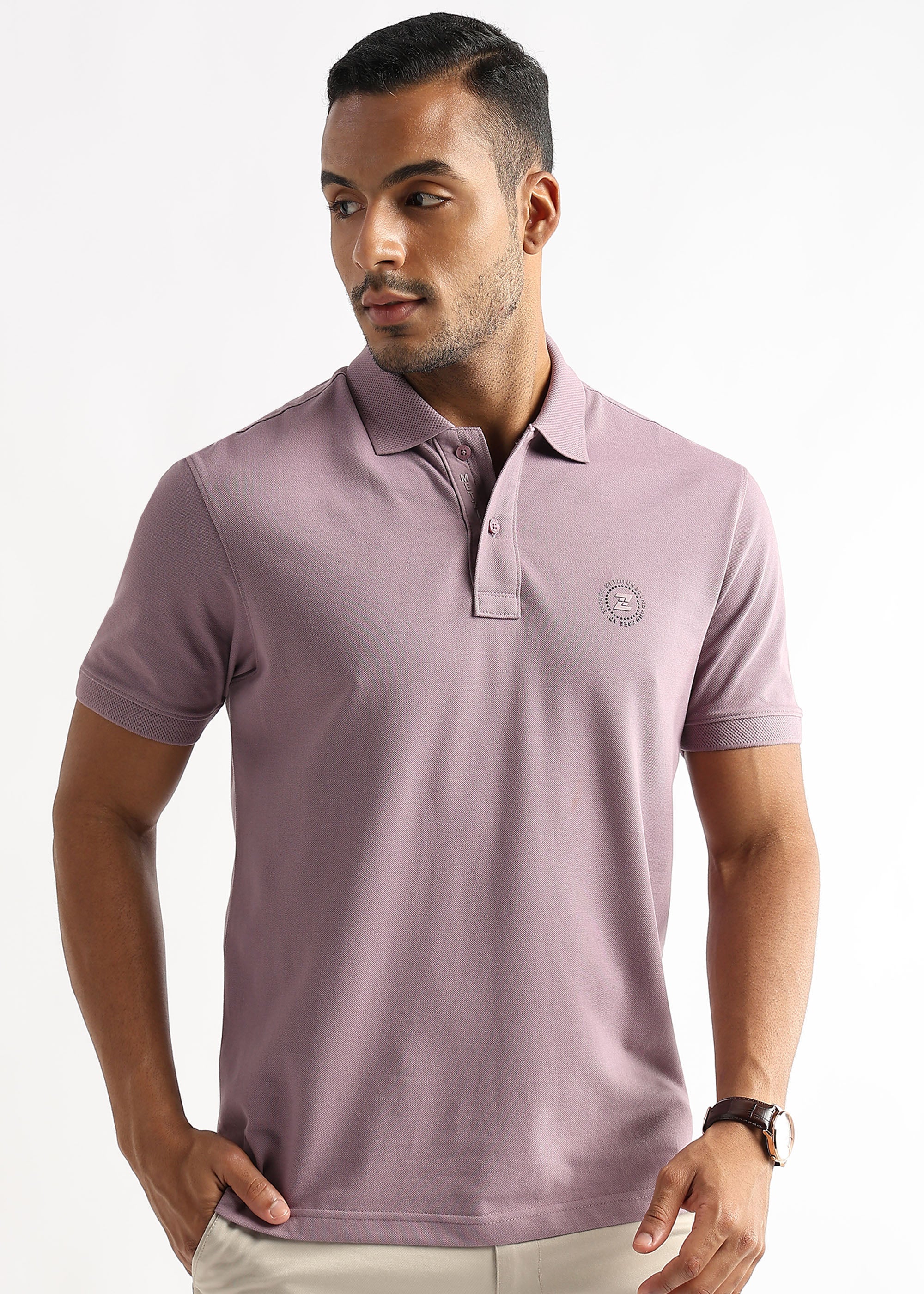 Elderberry Solid Polo T-Shirt