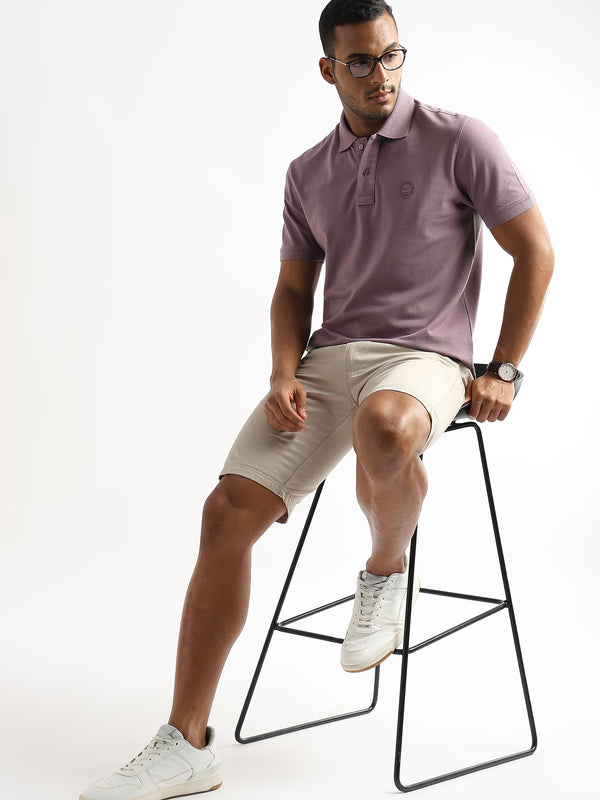 Elderberry Solid Polo T-Shirt
