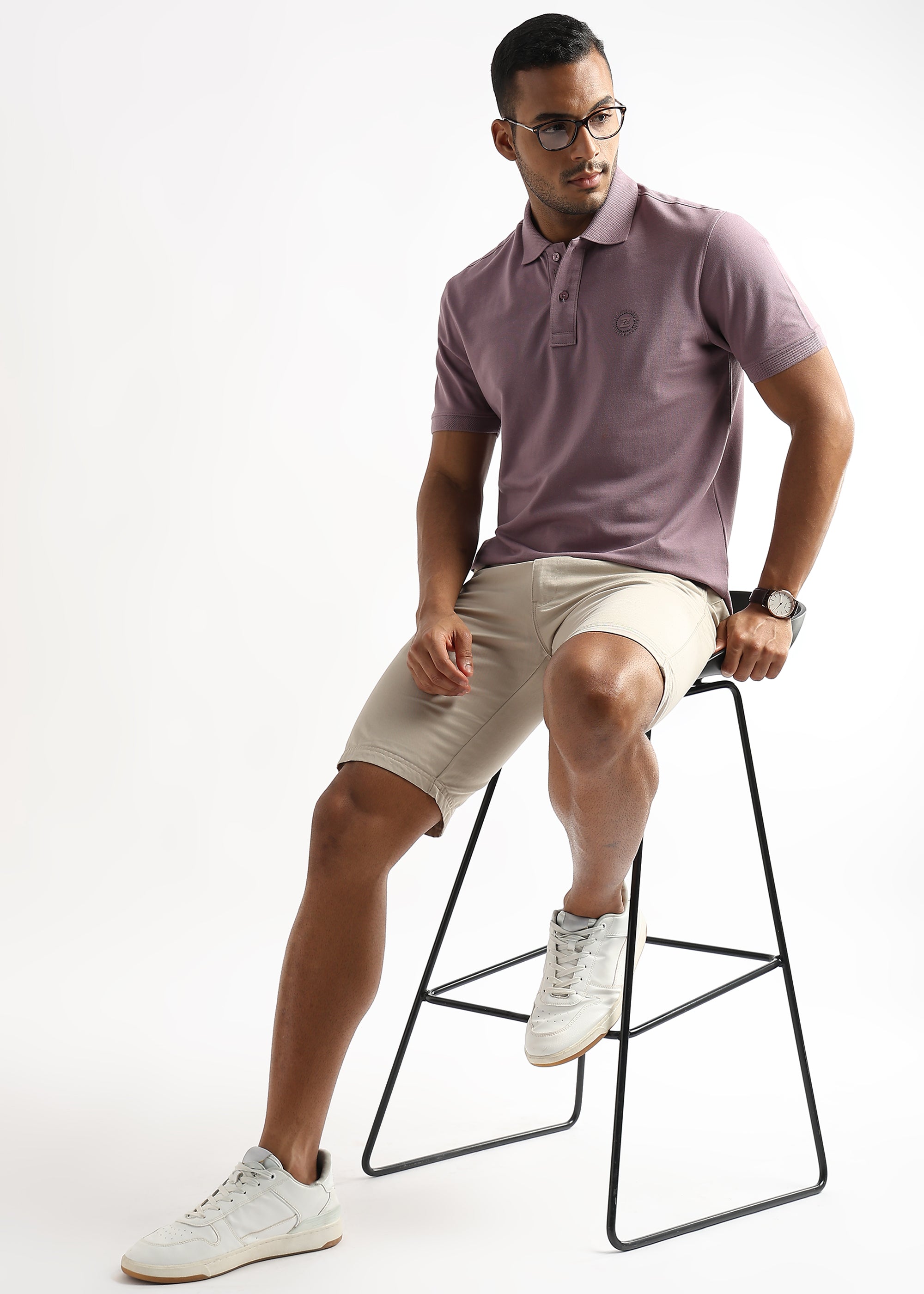 Elderberry Solid Polo T-Shirt
