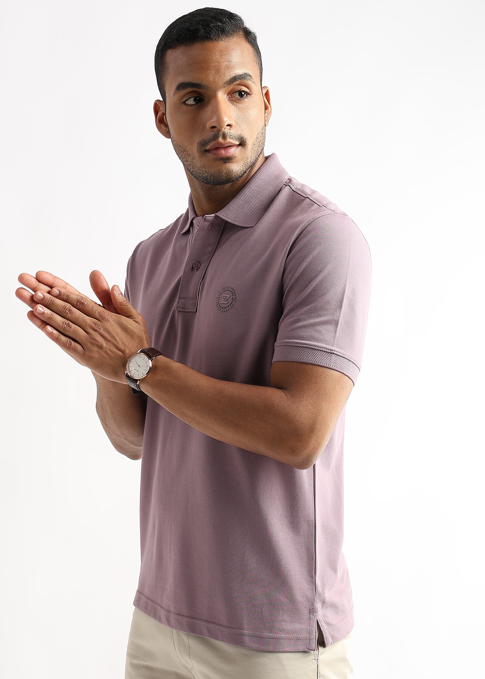 Elderberry Solid Polo T-Shirt