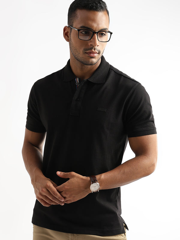 Black Beauty Solid Polo T-Shirt