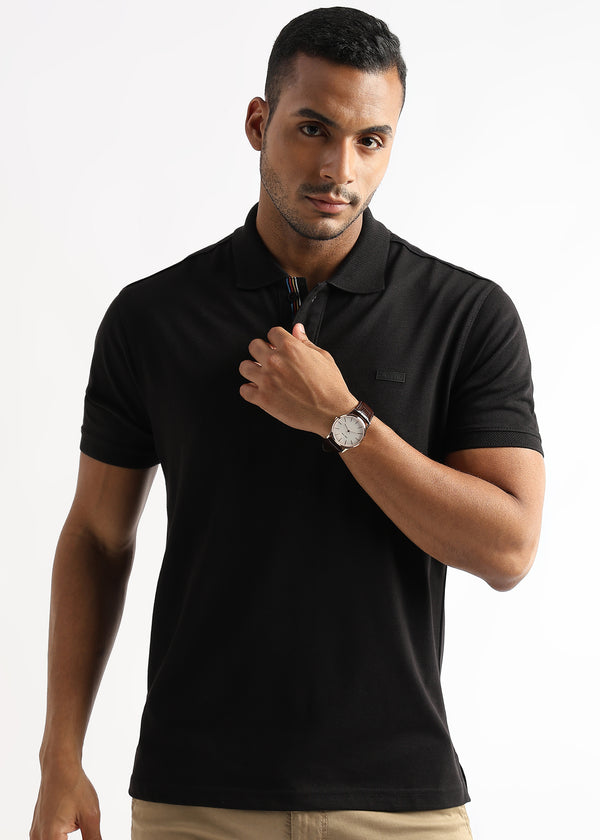 Black Beauty Solid Polo T-Shirt