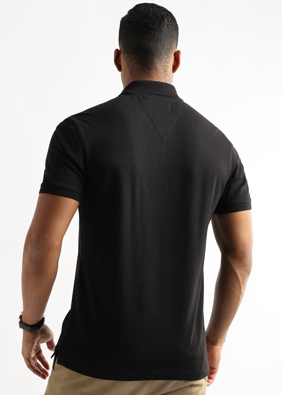 Black Beauty Solid Polo T-Shirt