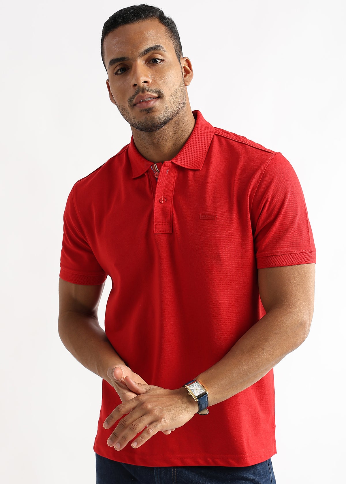 Barbados Cherry Solid Polo T-Shirt