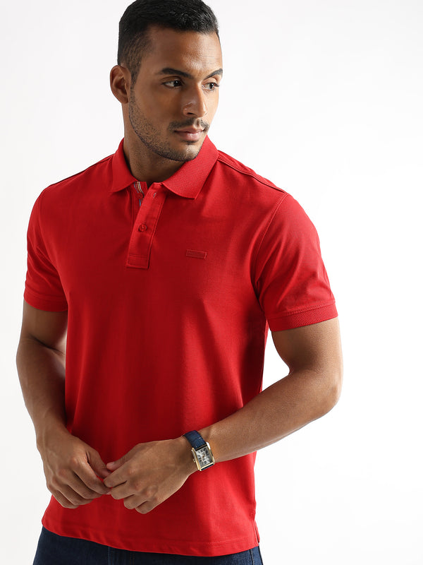 Barbados Cherry Solid Polo T-Shirt