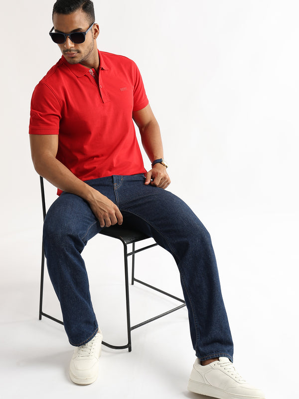 Barbados Cherry Solid Polo T-Shirt