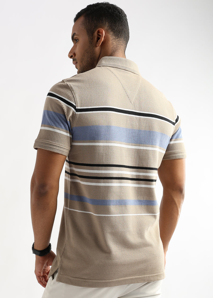 Box Structured Brown Stripes