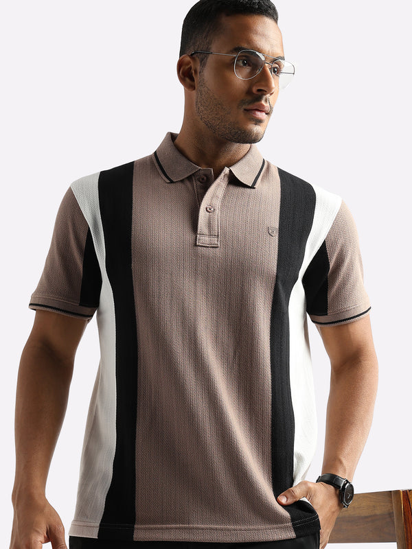 Structured Vertical Gingger Black & White Stripes