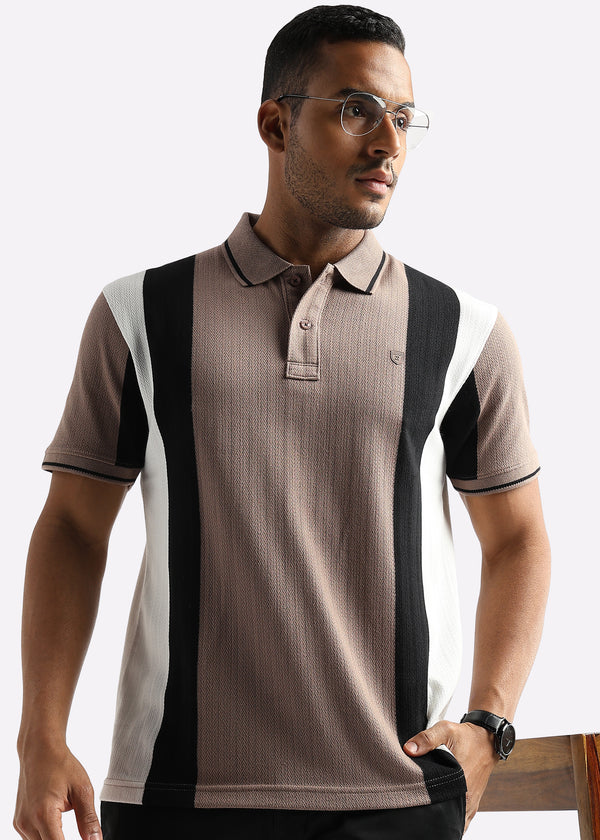 Structured Vertical Gingger Black & White Stripes