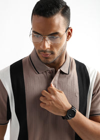 Structured Vertical Gingger Black & White Stripes