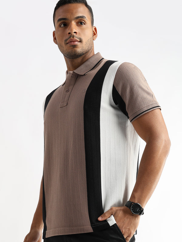 Structured Vertical Gingger Black & White Stripes