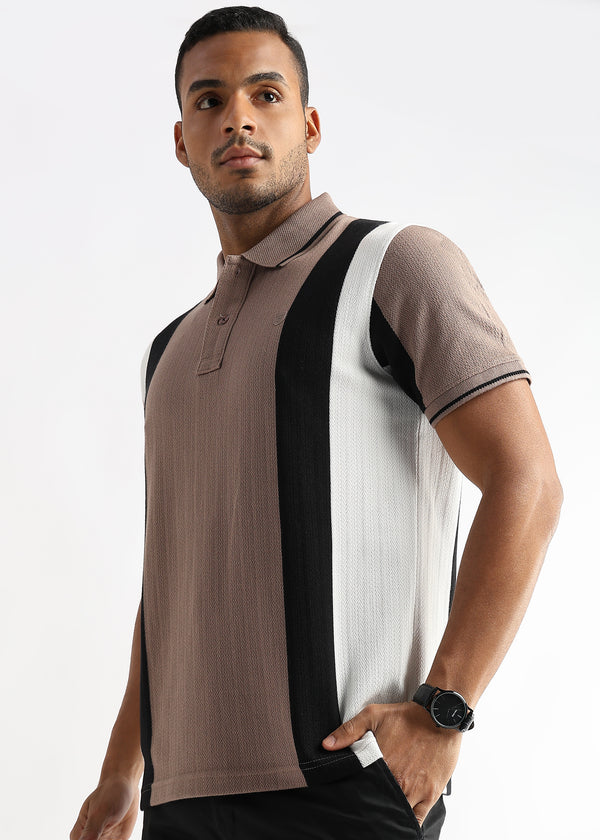 Structured Vertical Gingger Black & White Stripes