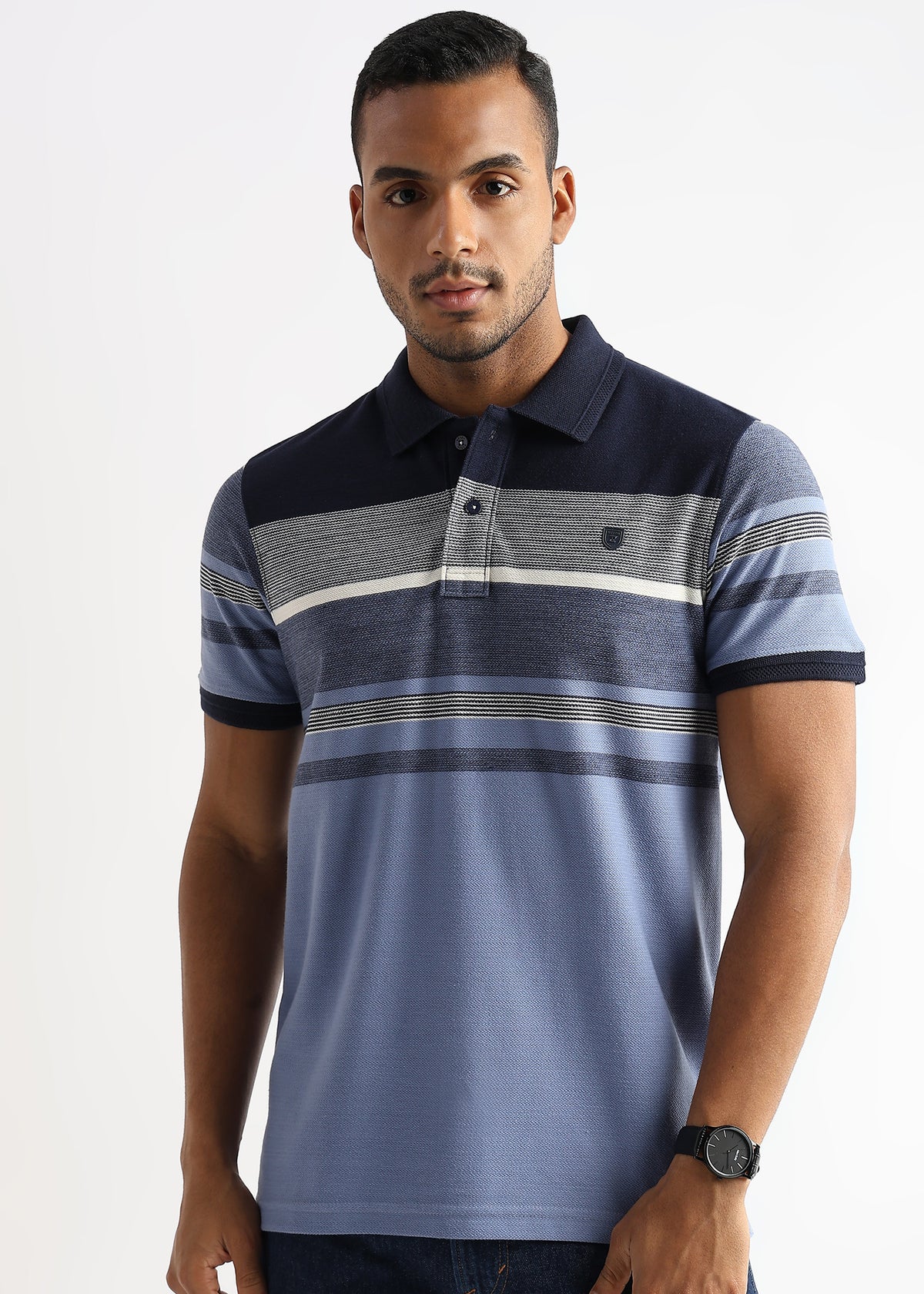 Michael Structured Navy Stripes
