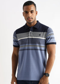 Michael Structured Navy Stripes