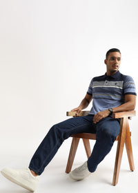 Michael Structured Navy Stripes