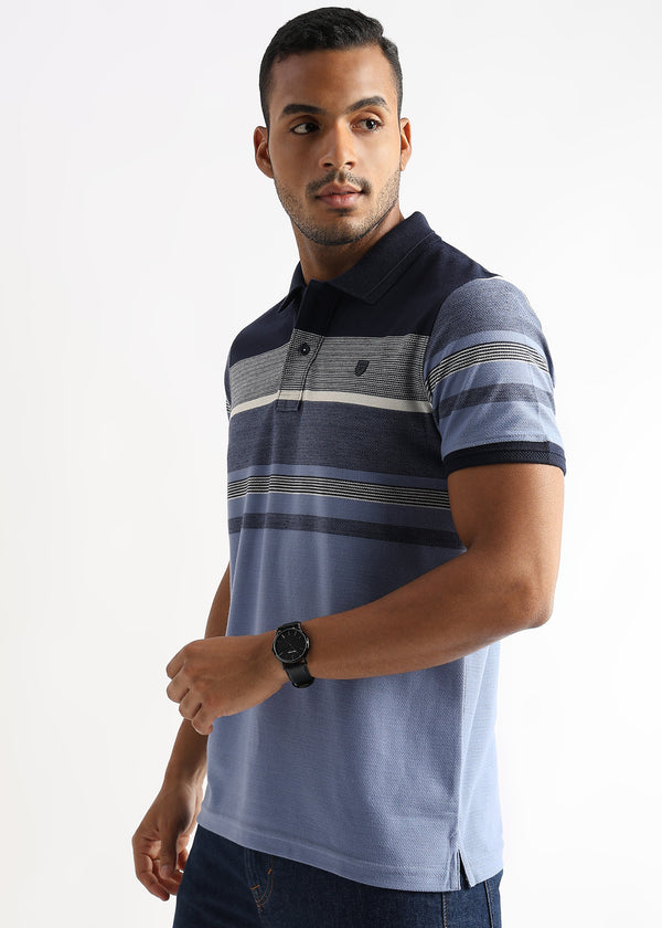 Michael Structured Navy Stripes