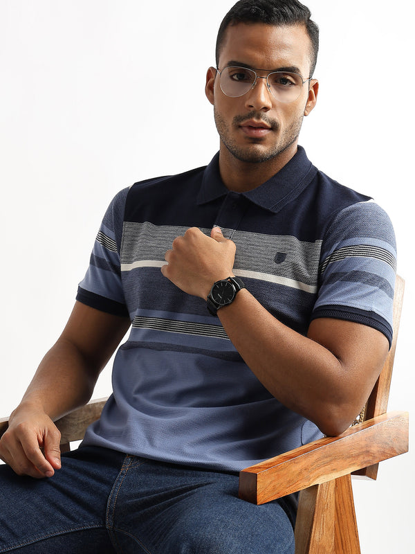 Michael Structured Navy Stripes