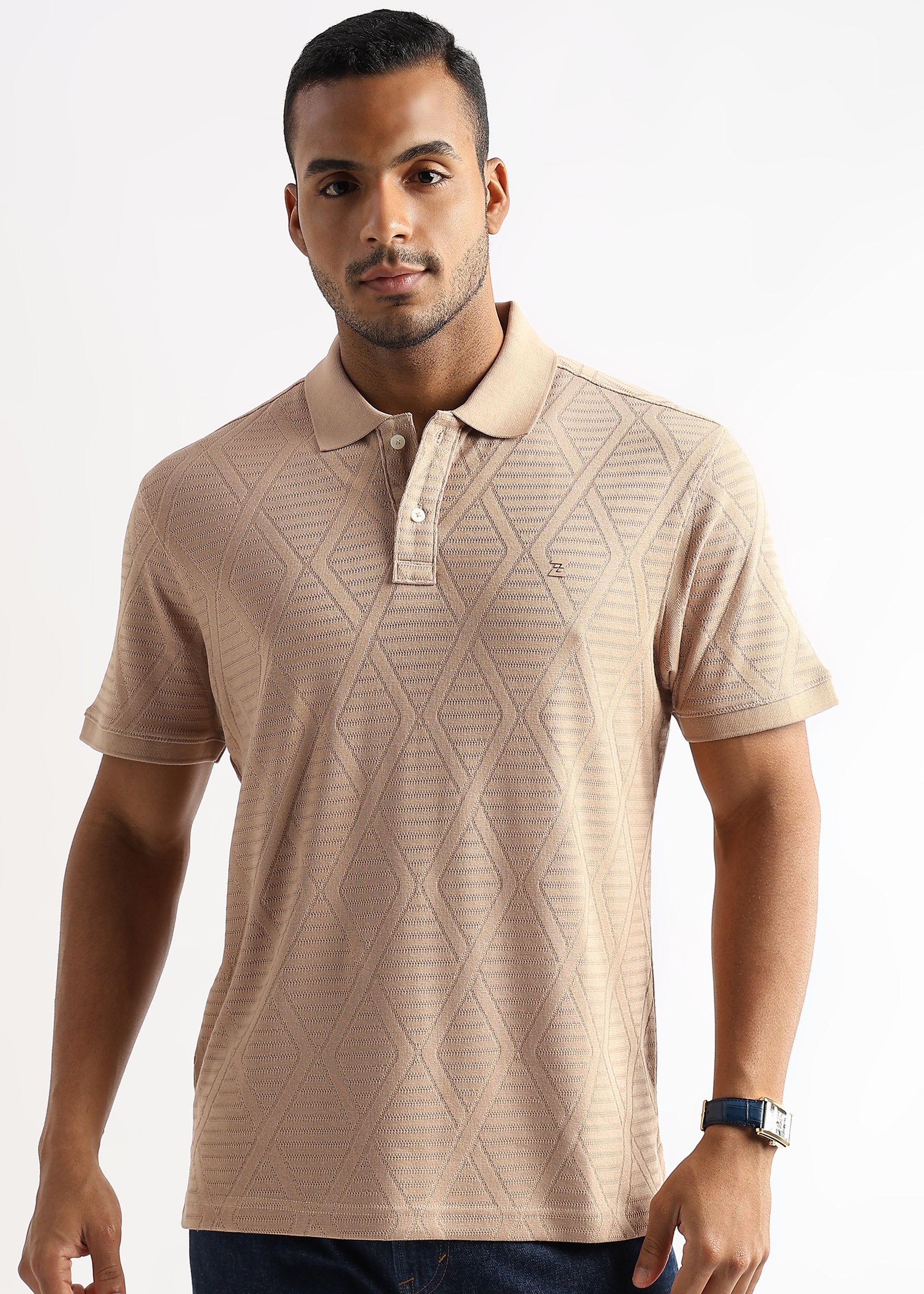Frappé Diamond Knit Jacquard
