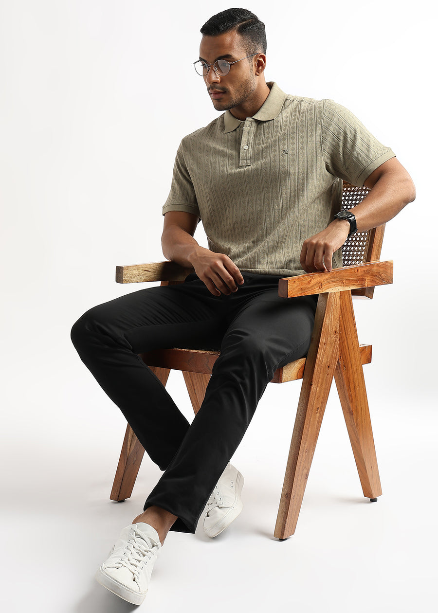 Elm Green Mini Diamond Knit Jacquard