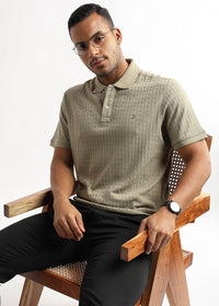 Elm Green Mini Diamond Knit Jacquard