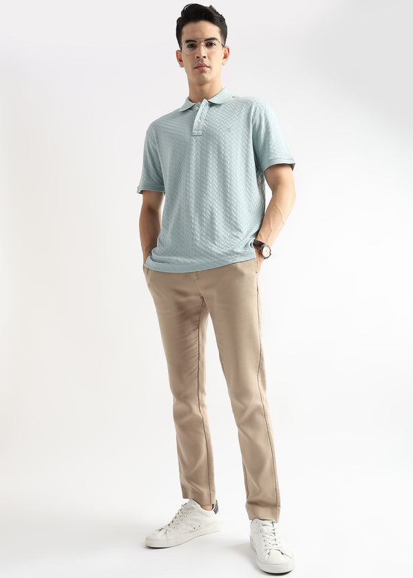 Ether Blue Arrowhead Knit Jacquard