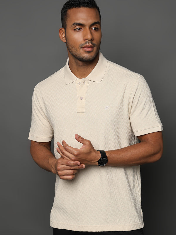 Cloud Cream Arrowhead Knit Jacquard