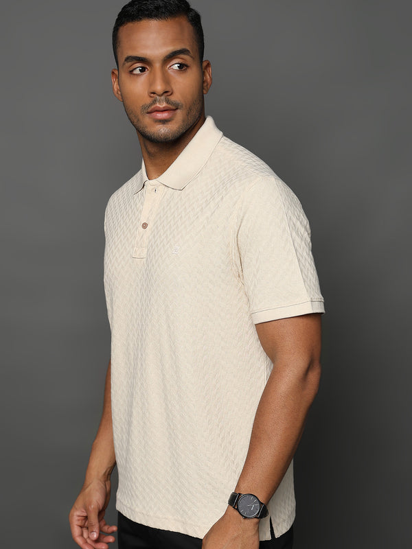 Cloud Cream Arrowhead Knit Jacquard